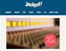 Tablet Screenshot of jackpotrecording.com
